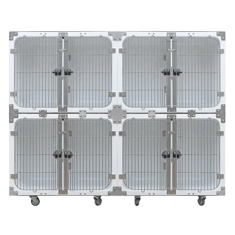 Veterinarska nepremočljiva modularna pasja kletka iz steklenih vlaken